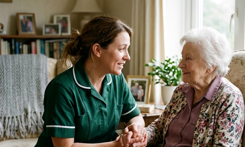 Dementia-friendly home environment with compassionate carer