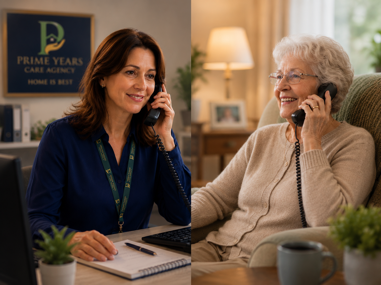 Prime Years Care Agency friendly telephone consultation and advice
